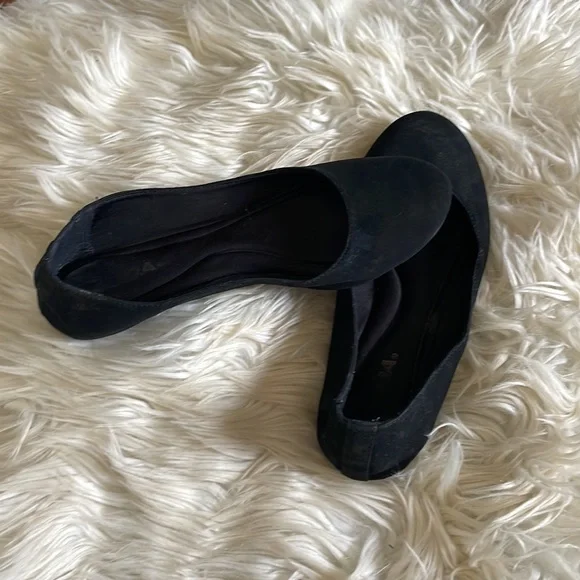 Soda black suede professional loafer work business career shoe gel soles 8 1/2 - Picture 4 of 16